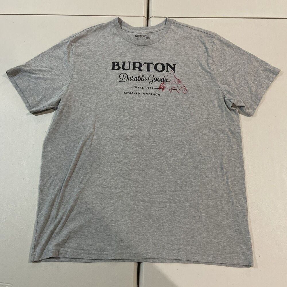 Burton Durable Goods Graphic Snowboards Mountain T Shirt 2XL